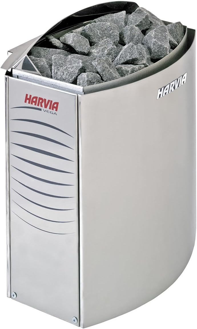 Harvia Vega Saunaofen - BC90E 9,0 kW wird separates Steuergerät benötig, Edelstahl