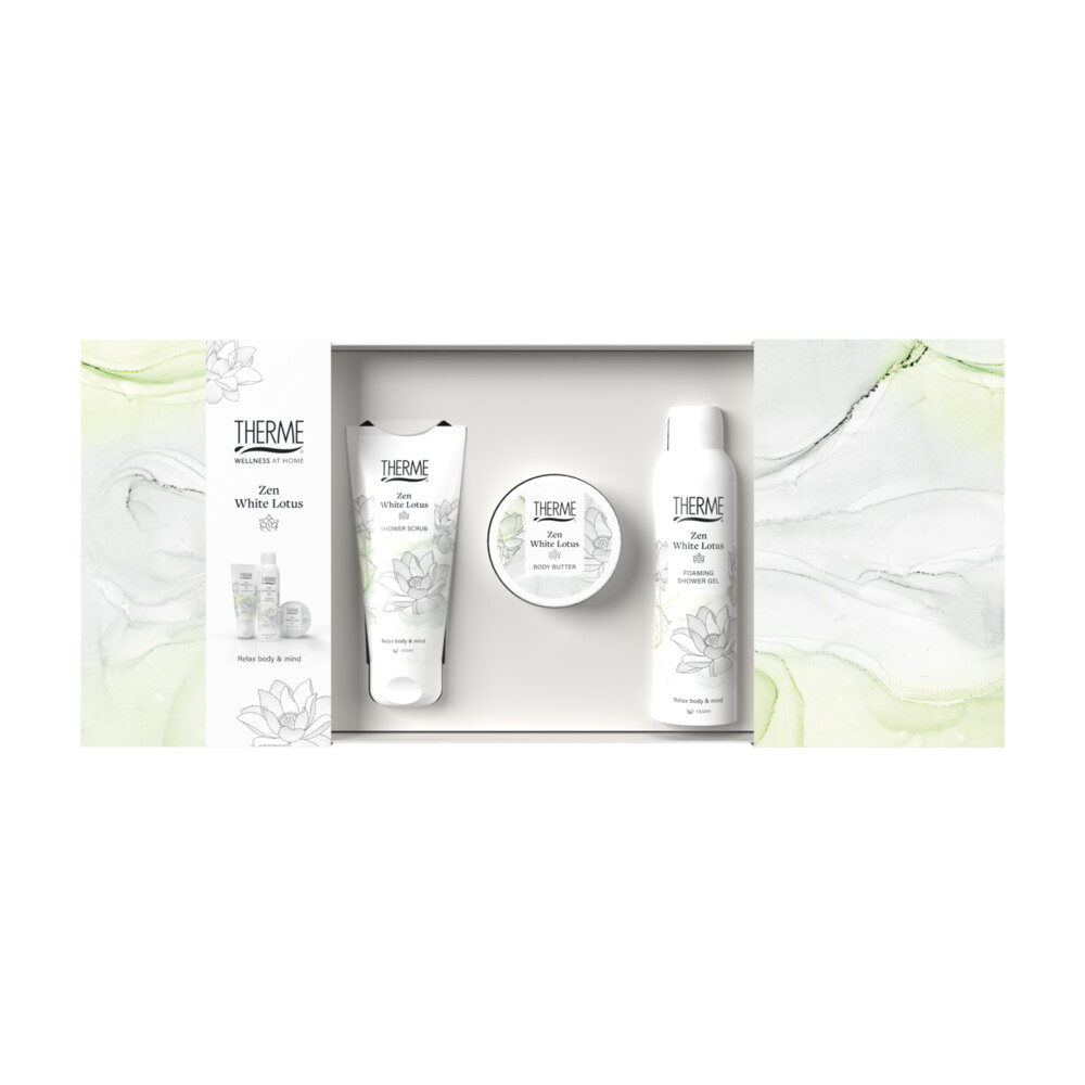 Therme Wellness Treatment Geschenkset Zen White Lotus1 set