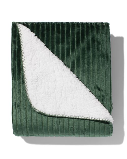 plaid polaire/sherpa 130x150 vert