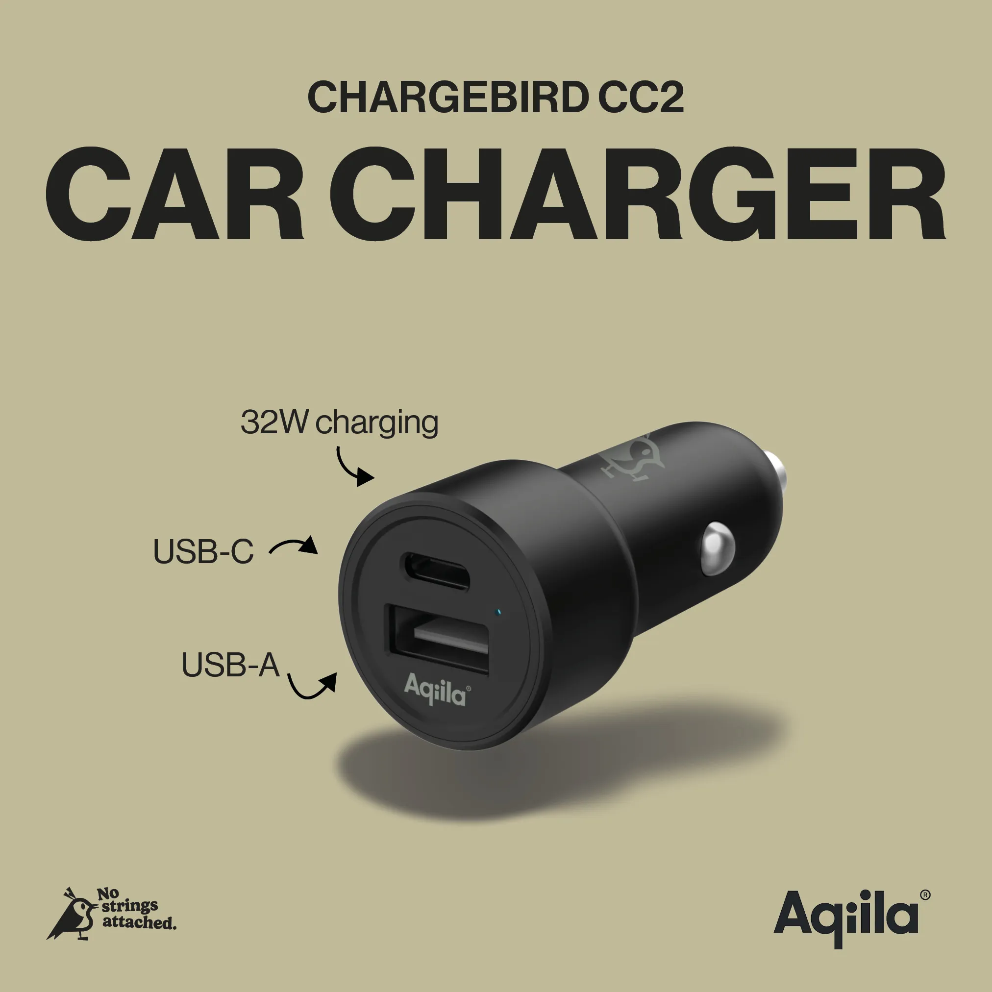 Aqiila Chargebird CC2 USB-C/USB-A