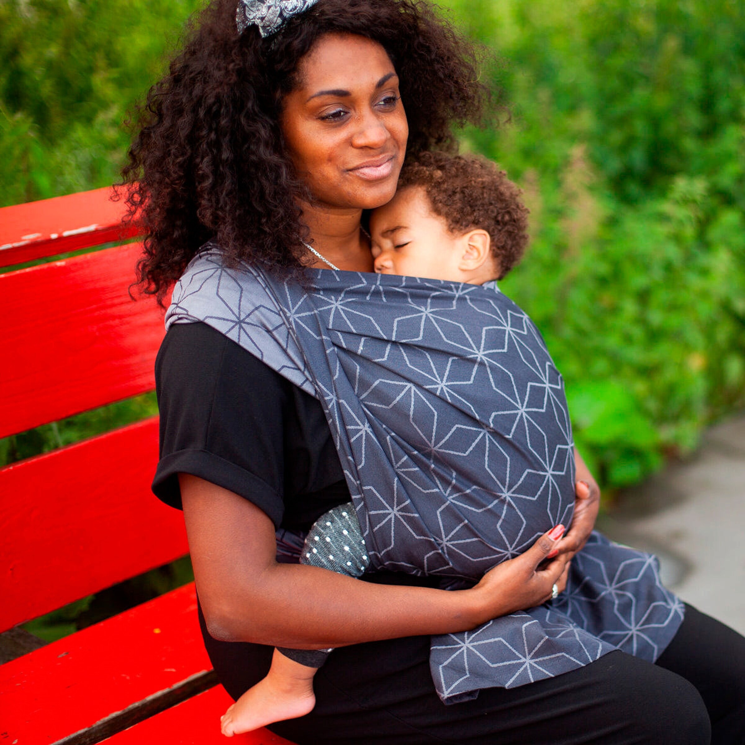 HOPPEDIZ® Babytragetuch Gewebtes Tragetuch kbA Malmö stone