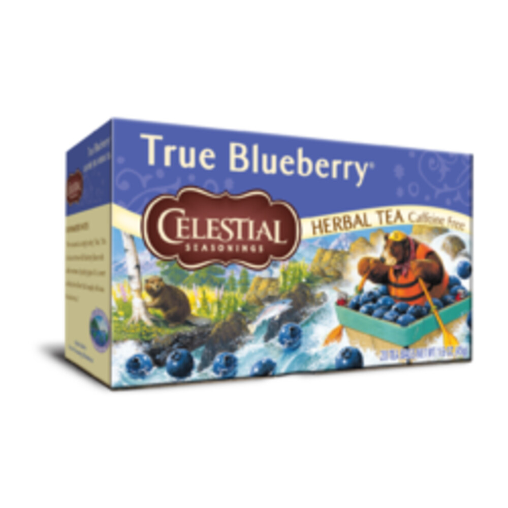 3x Celestial Seasonings True Blue Berry Thee 20 stuks