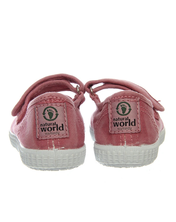 Ballerinas MERCEDES PUNT TINTADO mit Klett in washed mauve