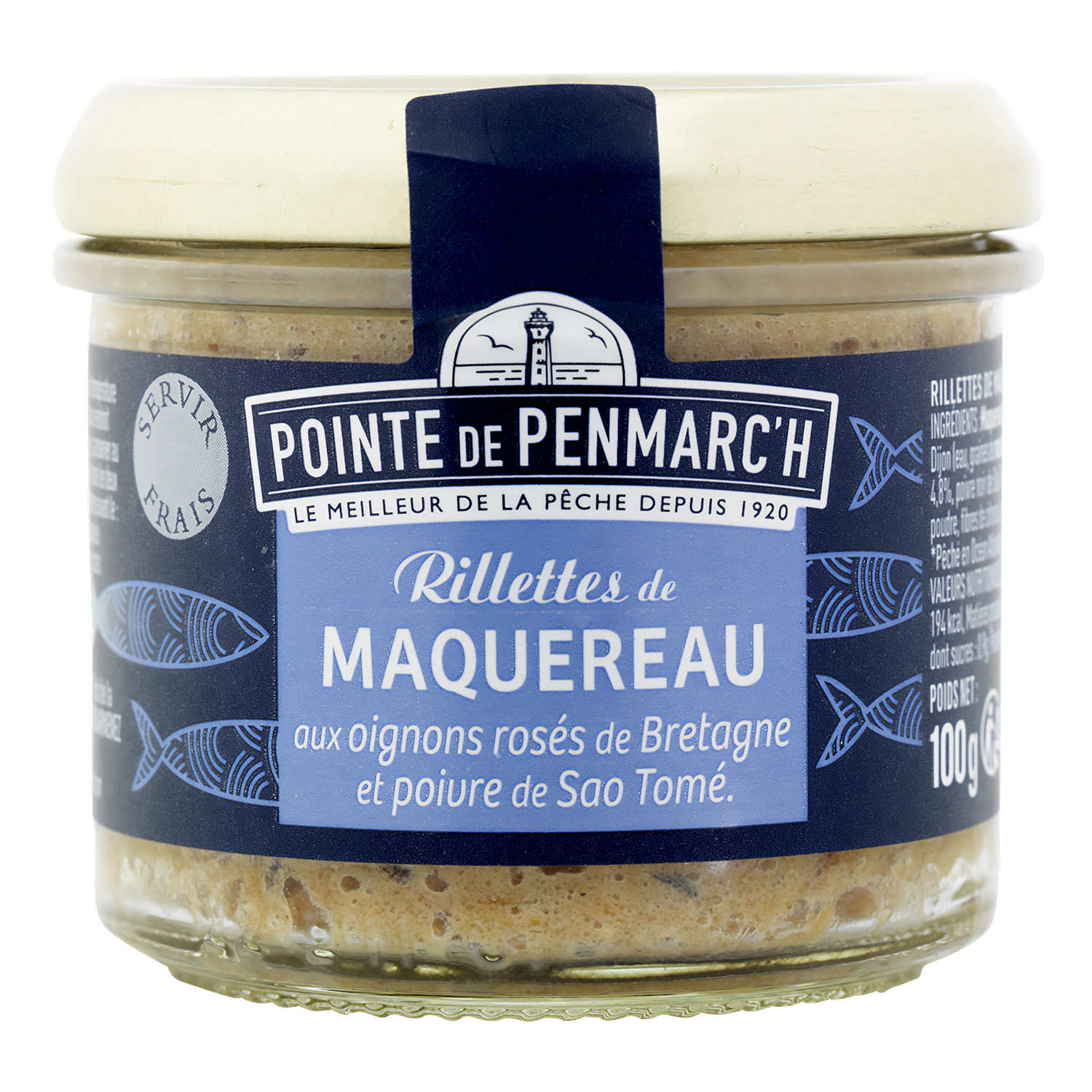 Rillettes de maquereaux aux oignons rosés et poivre de Sao Tomé