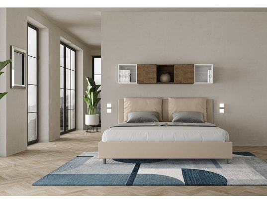 ITYHOME - Lit coffre antea 180x200 similicuir taupe