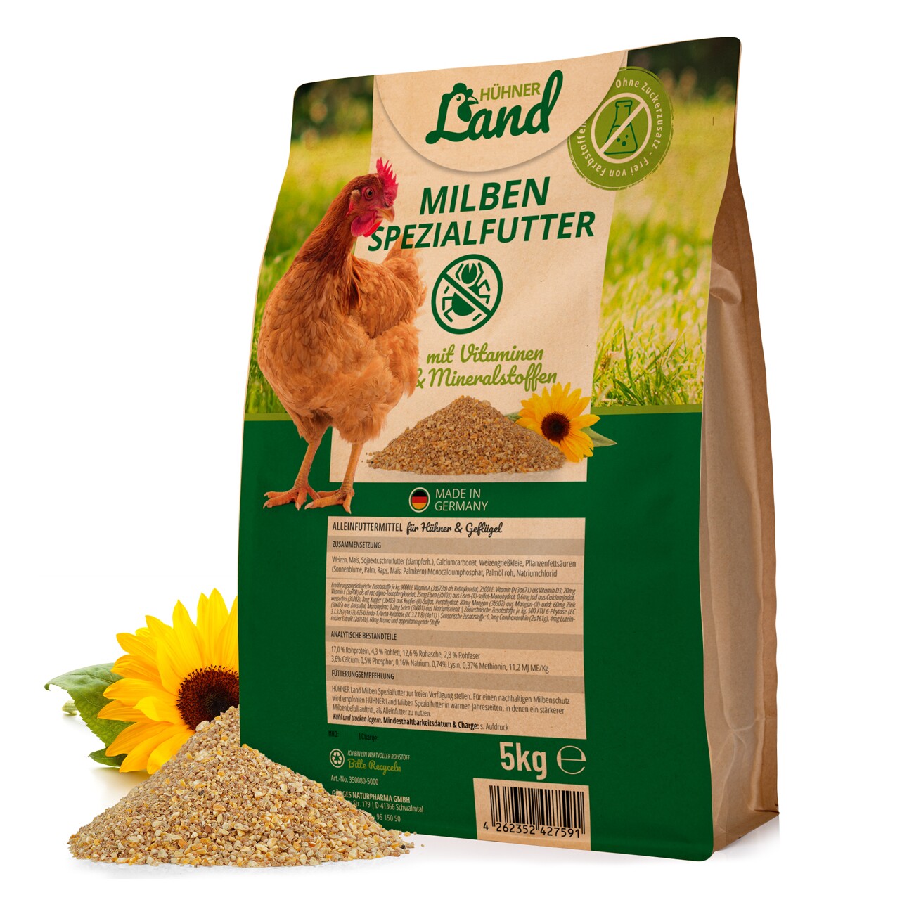 HÜHNER Land Milben Spezialfutter 5kg