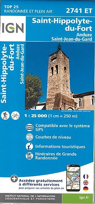 IGN - TOP25 2741ET ST HIPPOLYTE DU FORT 1 25 000