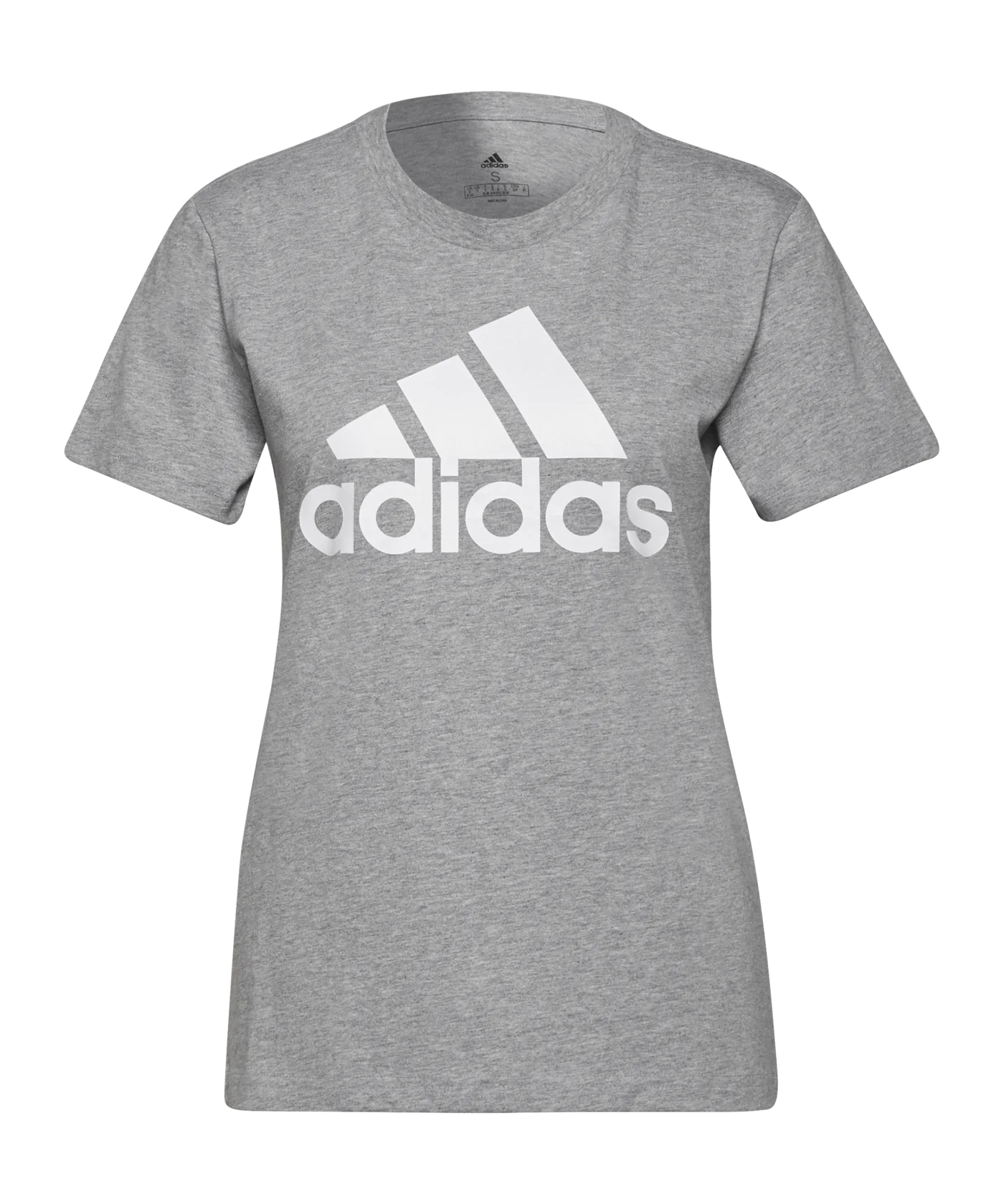 adidas T-Shirt Damen Grau Weiss