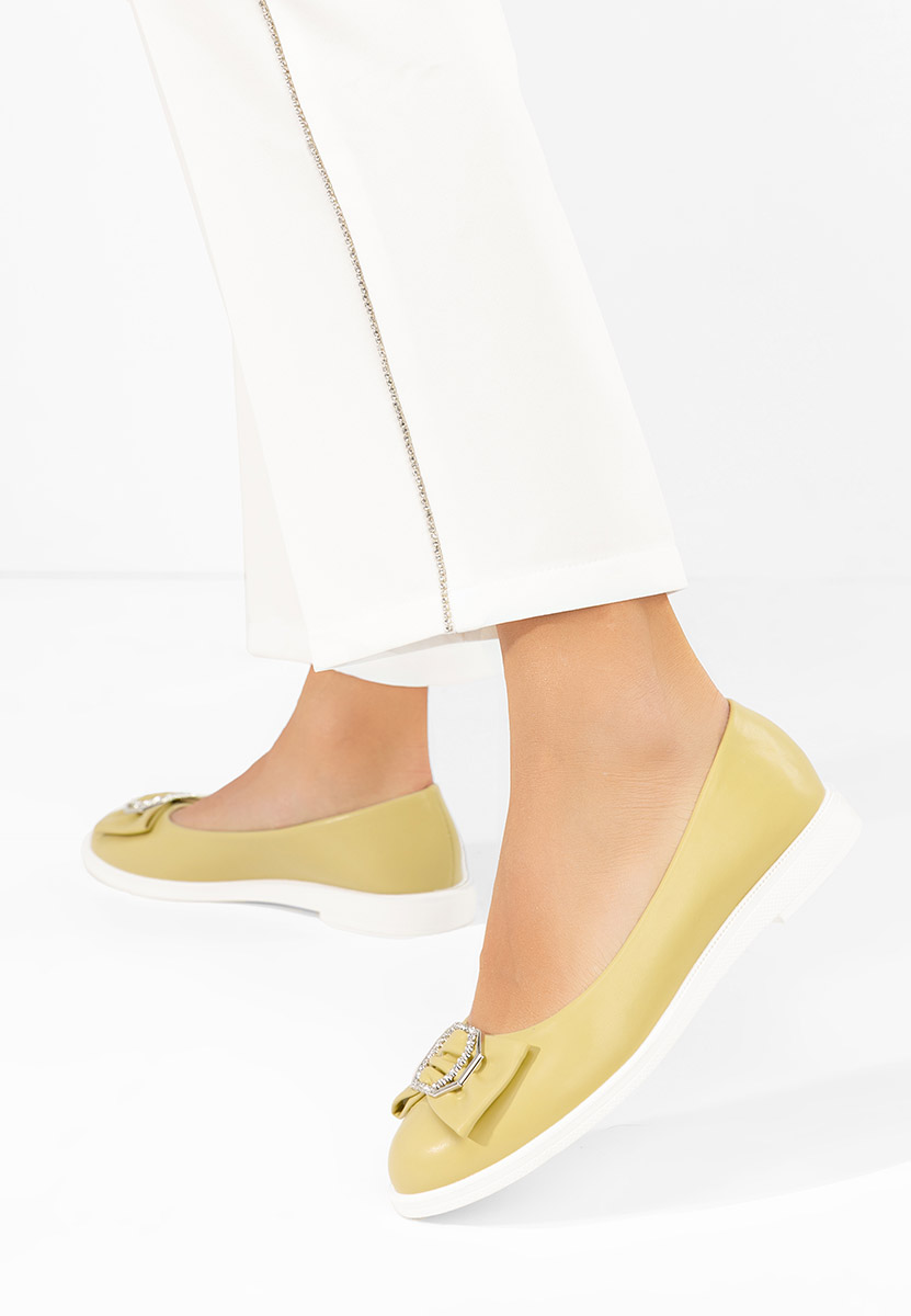 Ballerines femme jaunes Briania