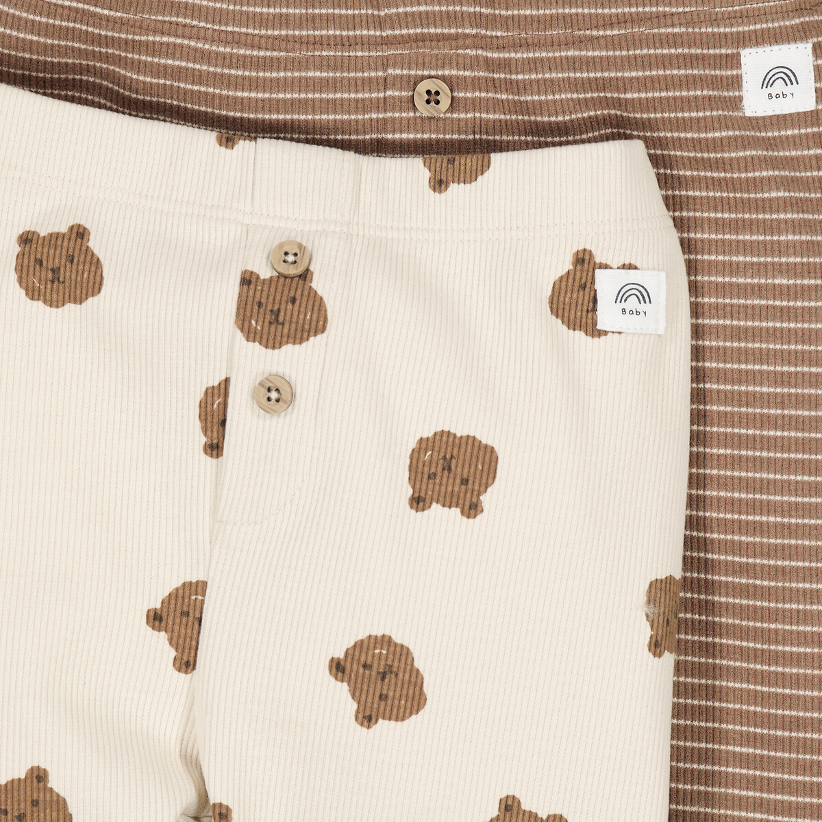 COLEÇÃO LA REDOUTE<br>Conjunto de 2 leggings estampadas