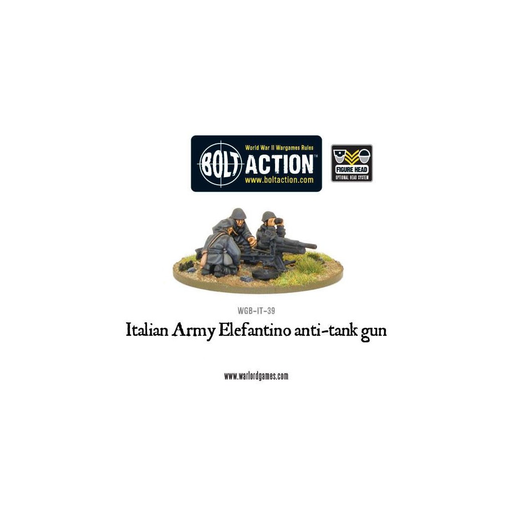 Bolt Action - Italian Army 47mm Elefantino Anti-Tank Gun