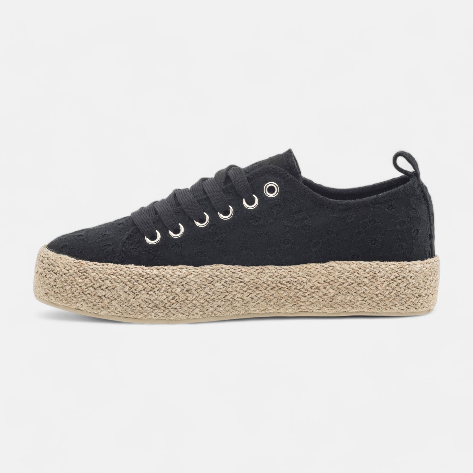 Baskets en toile Femme noir