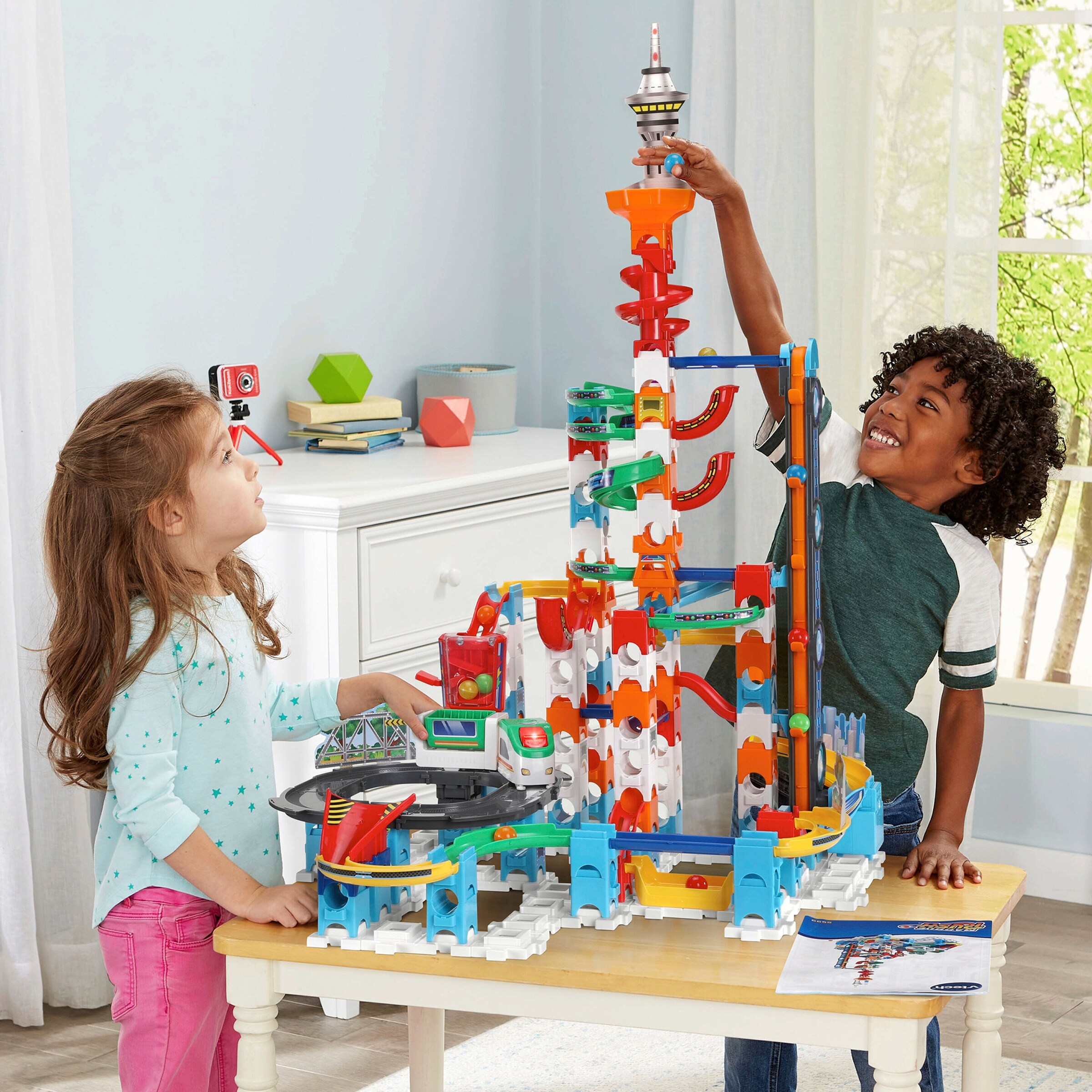 Vtech - Marble Rush Kugelbahn Set Super Sky Tower Set XL300 E