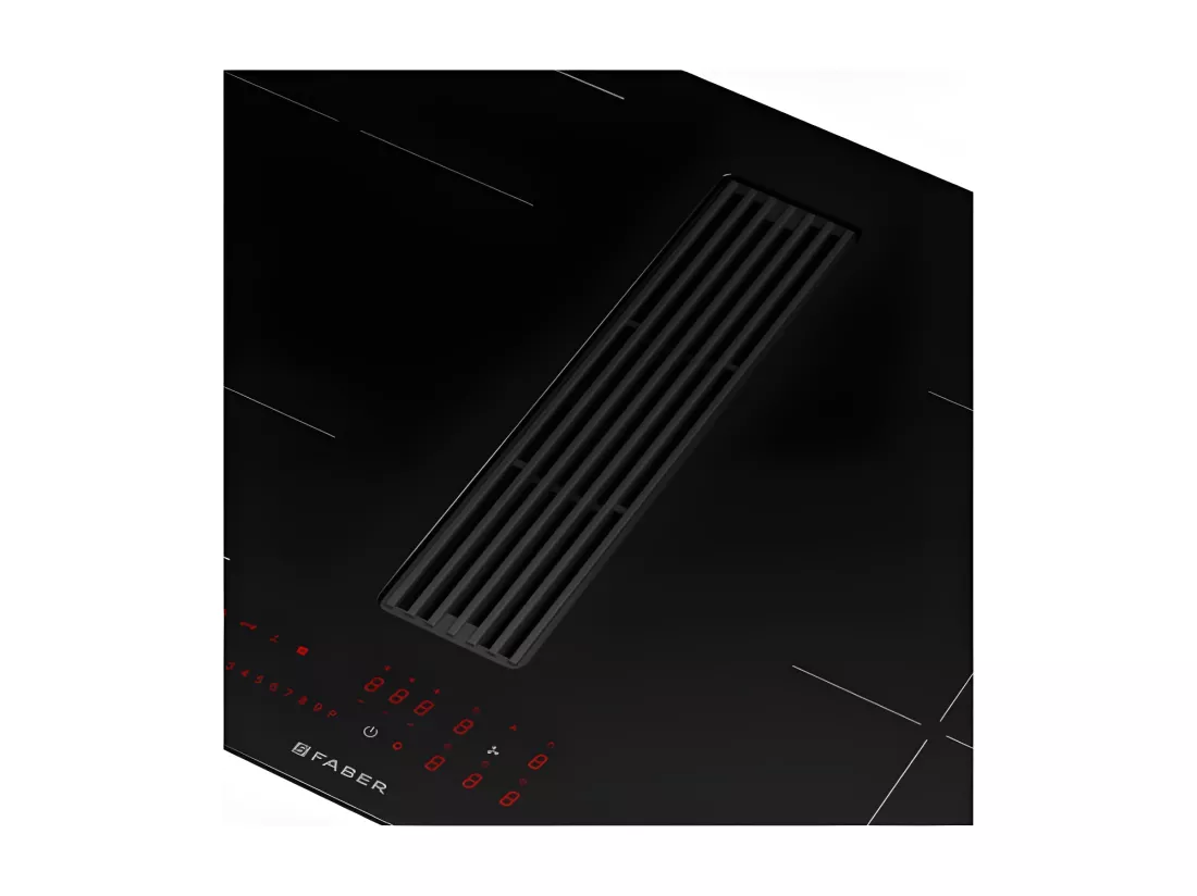 Faber Table de cuisson induction aspirante 83cm 4 feux 7400w noir - 5371765