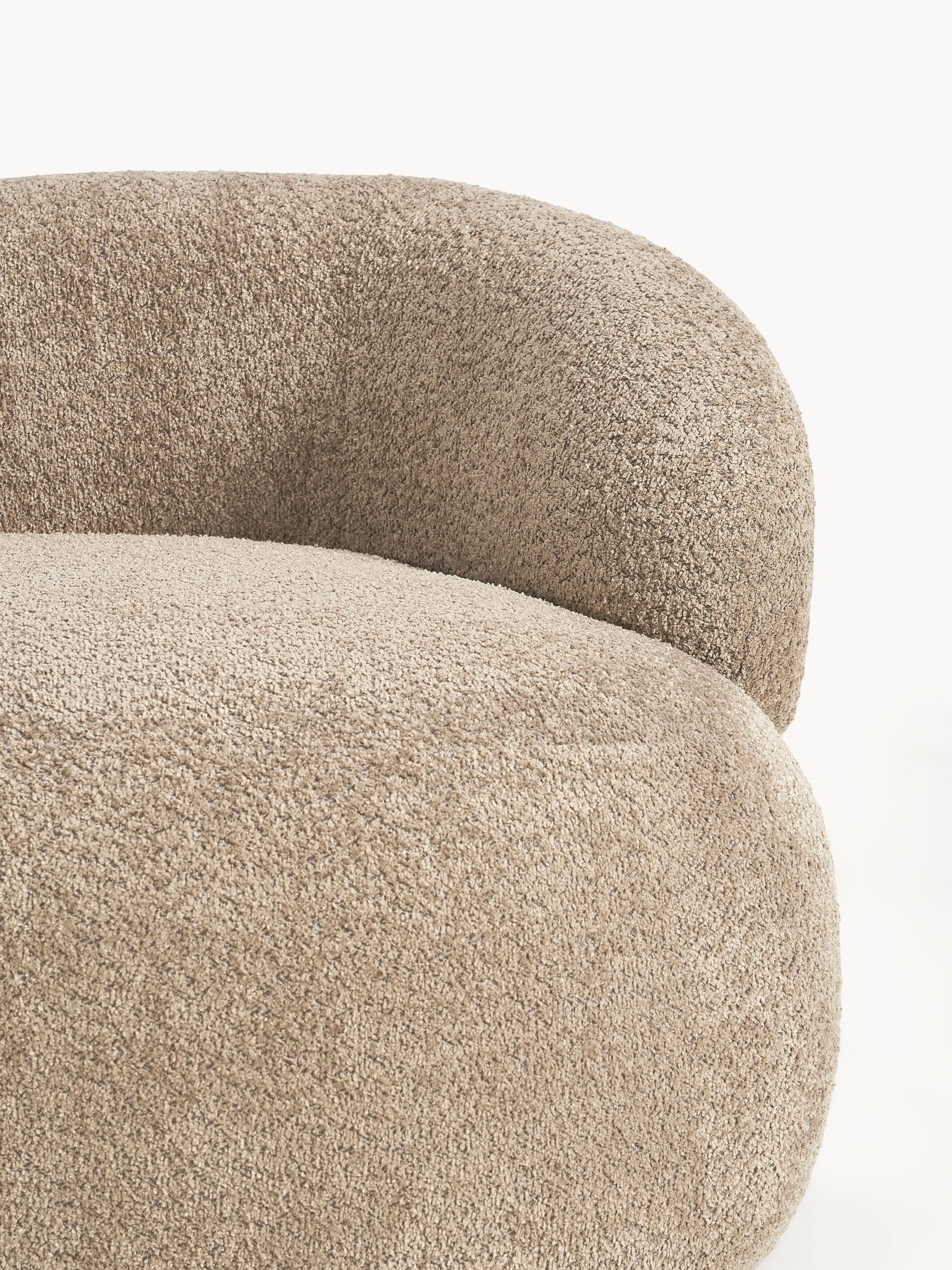 Loungefauteuil Alba van teddy bouclé