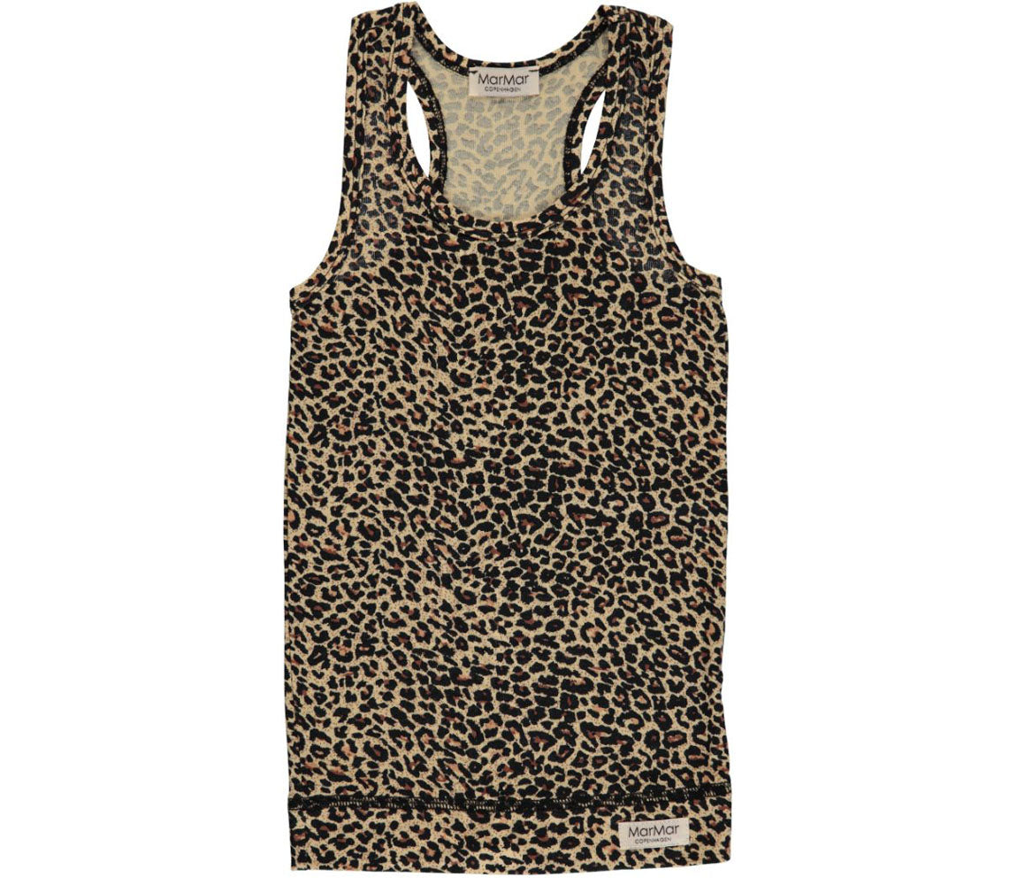 Leo Tank, Top - Brown Leo