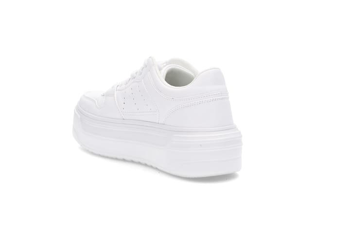 Helhvit retro sneakers