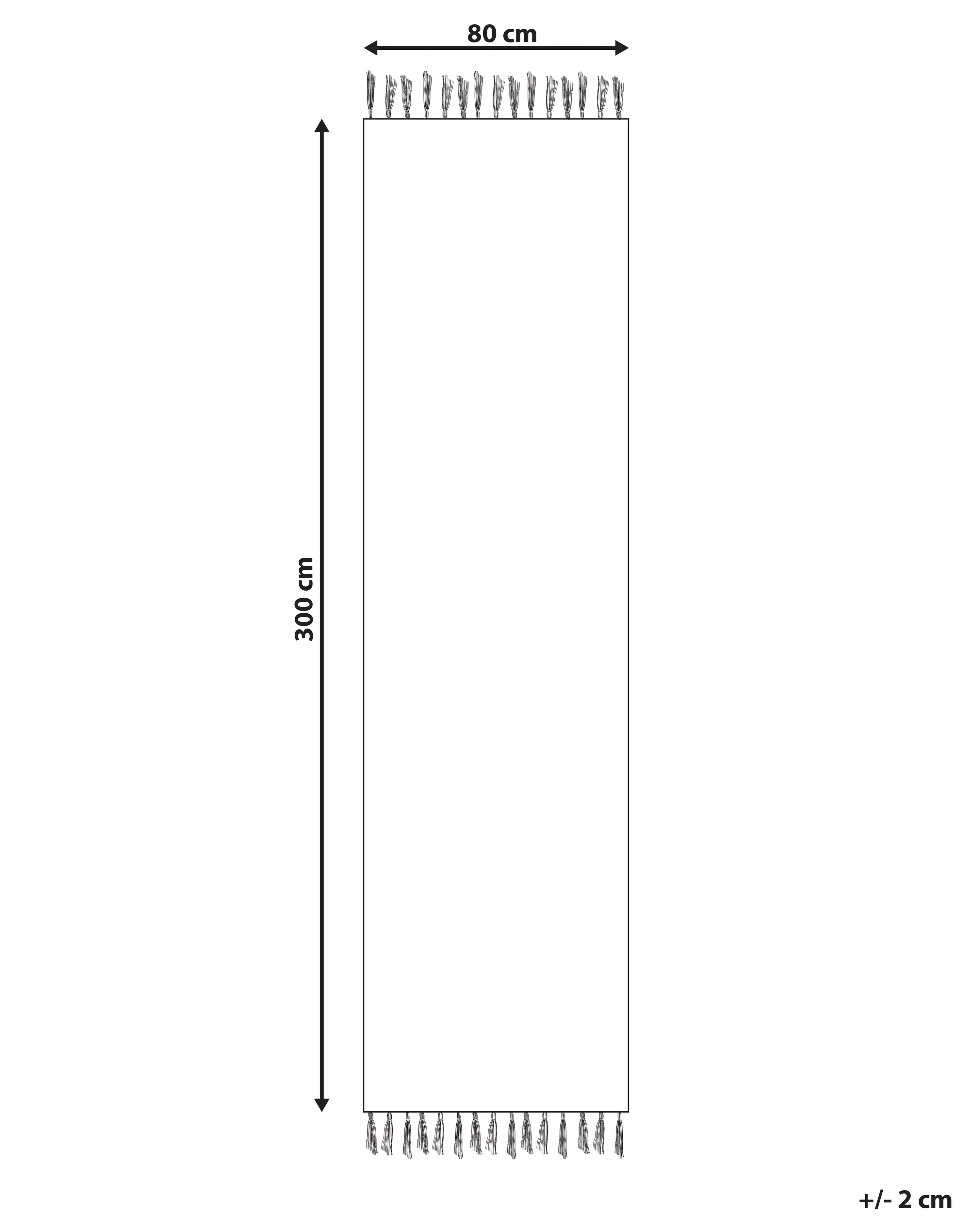 Vloerkleed LORUT Meerkleurig 80 x 300 cm Katoen Kelim