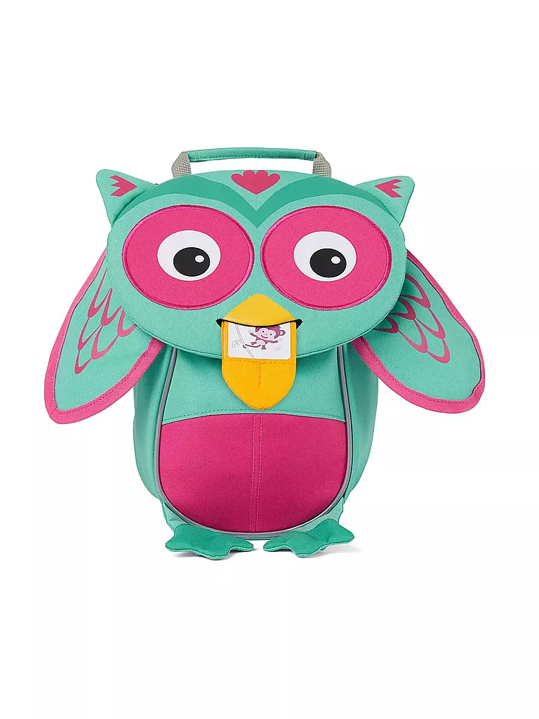 AFFENZAHN Kinder Rucksack Kleine Freunde - Eule türkis