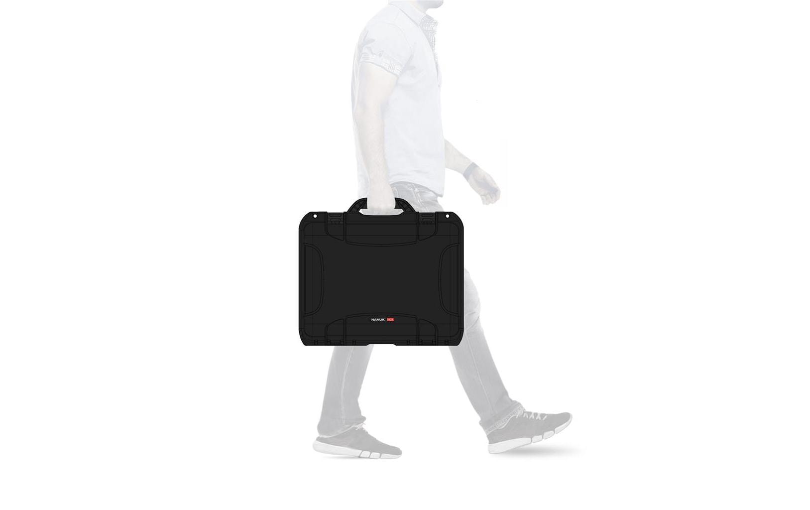 Kunststoffkoffer 933 - leer Schwarz<br>Leichter, wasserdichter und robuster Hartschalenkoffer