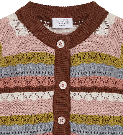 Hust and Claire Cardigan - Strik - Carren - Dusty Rose m. Hulm?n