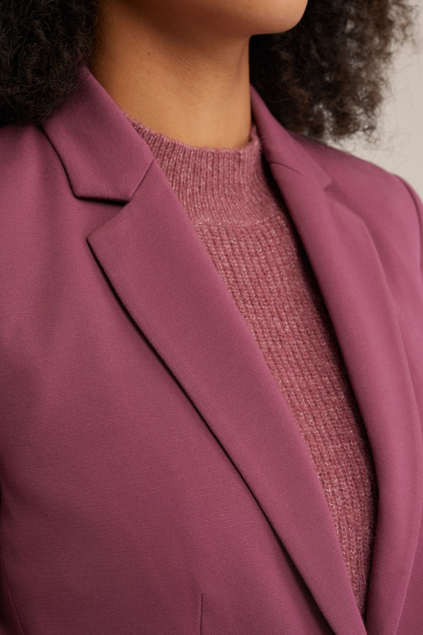 getailleerde jersey-stretch blazer WE Fashion Rose