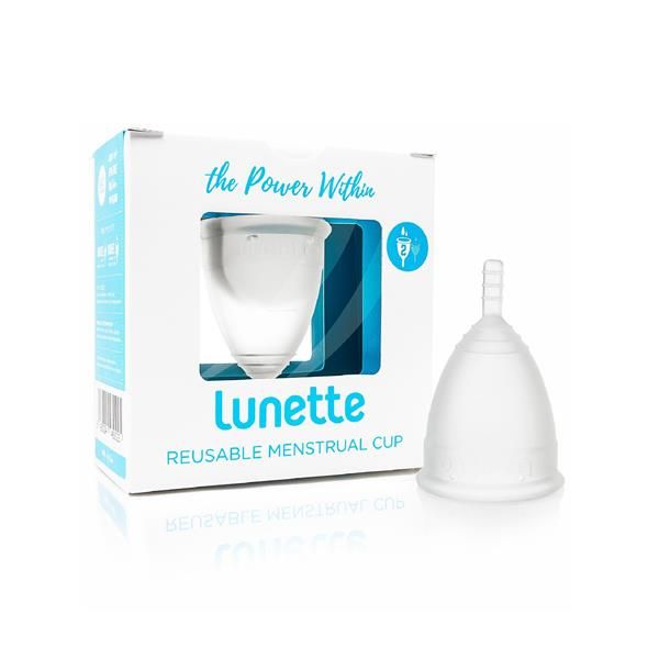 Copo Menstrual Transparente Tamanho 2