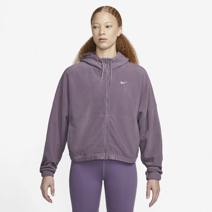 Nike Therma Fit One Oversized Full Zip Fleece Haettetroje Lilla