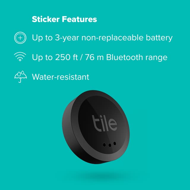 Tile Sticker (2022) sporingsenhed 1-pak (sort)