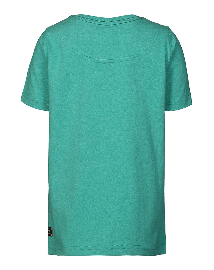 T-Shirt FINLAY SPIDER in petrol