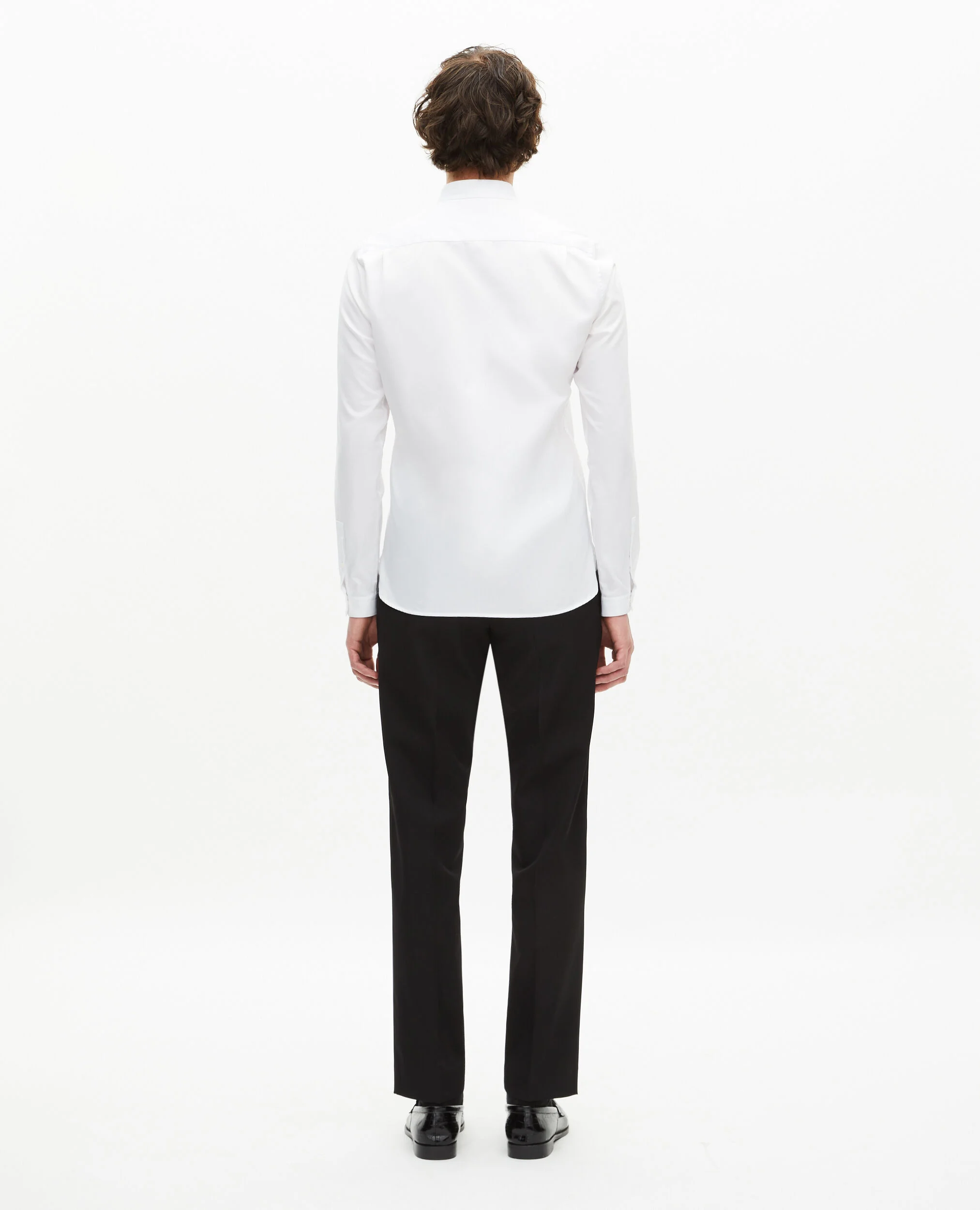 Chemise col officier blanche