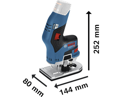 Bosch Professional GKF 12V-8 kantenfrees, inclusief 2 accu's (3,0Ah), lader en L-BOXX 136