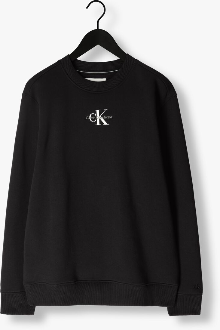 CALVIN KLEIN zwarte calvin klein trui monologo crew neck