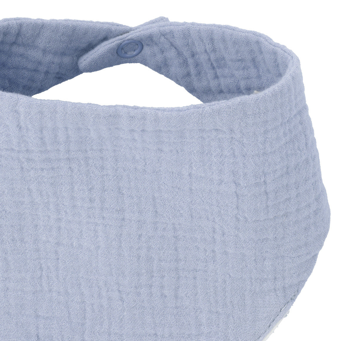 Topomini Pure Collection Baby Musselin-Bandana unifarben hellblau