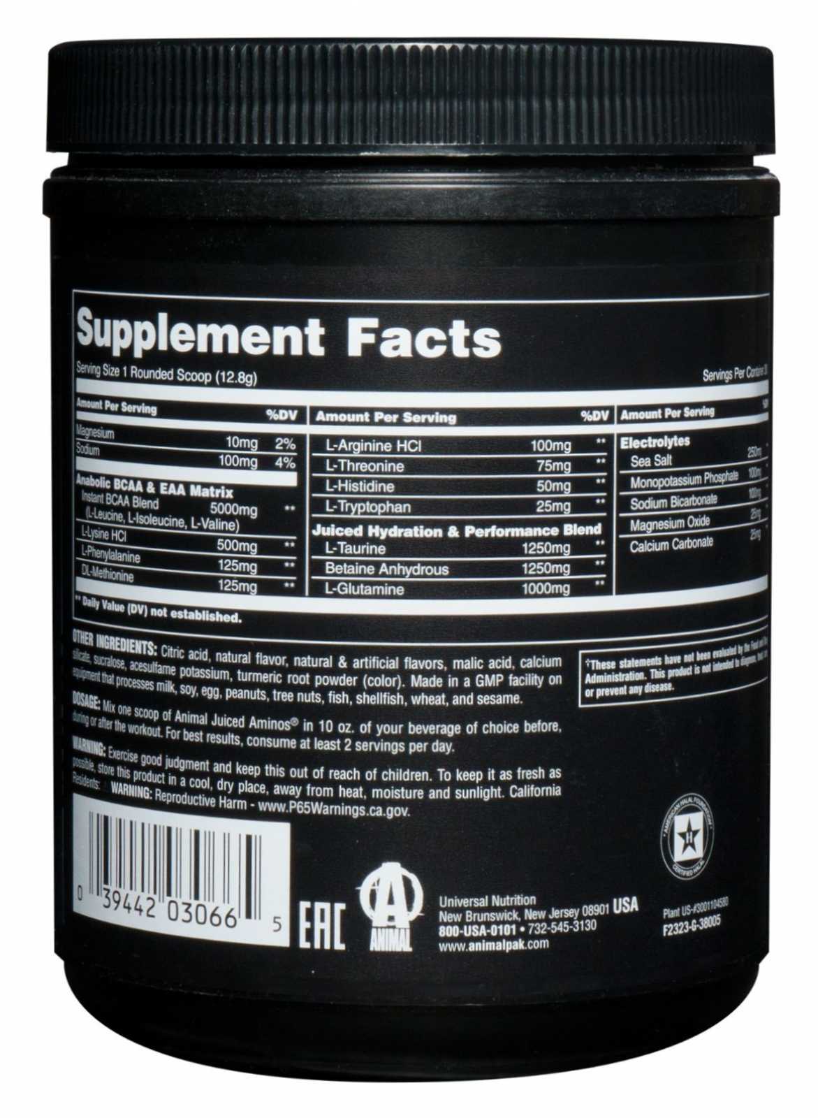 Animal Juiced Aminos 30 doses
