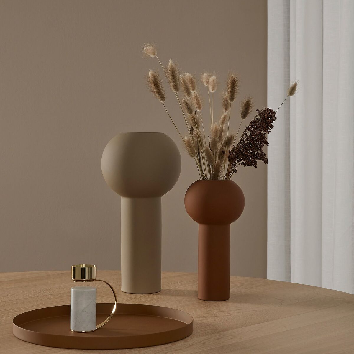 Rundt brett 30 cm, coconut