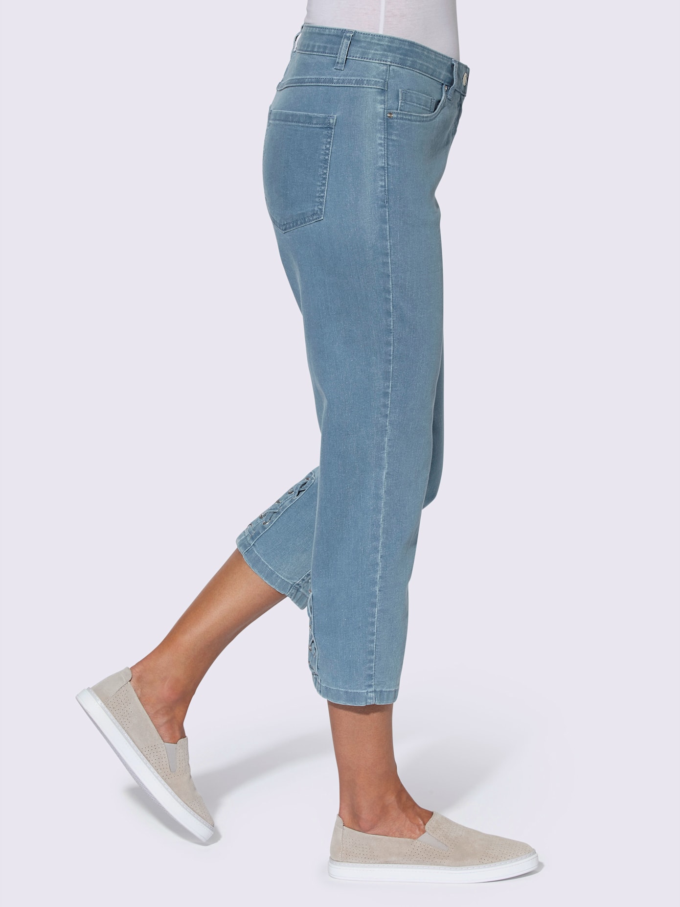 Jean 3/4 qualité coton doux sur la peau