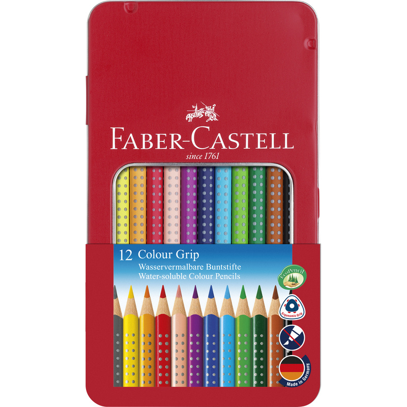 Faber-Castell Farbstifte Colour Grip 2001, 12er Schachtel, assortiert
