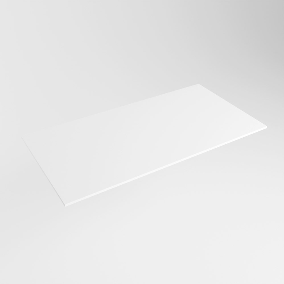 Mondiaz wastafelblad solid surface 80cm talc