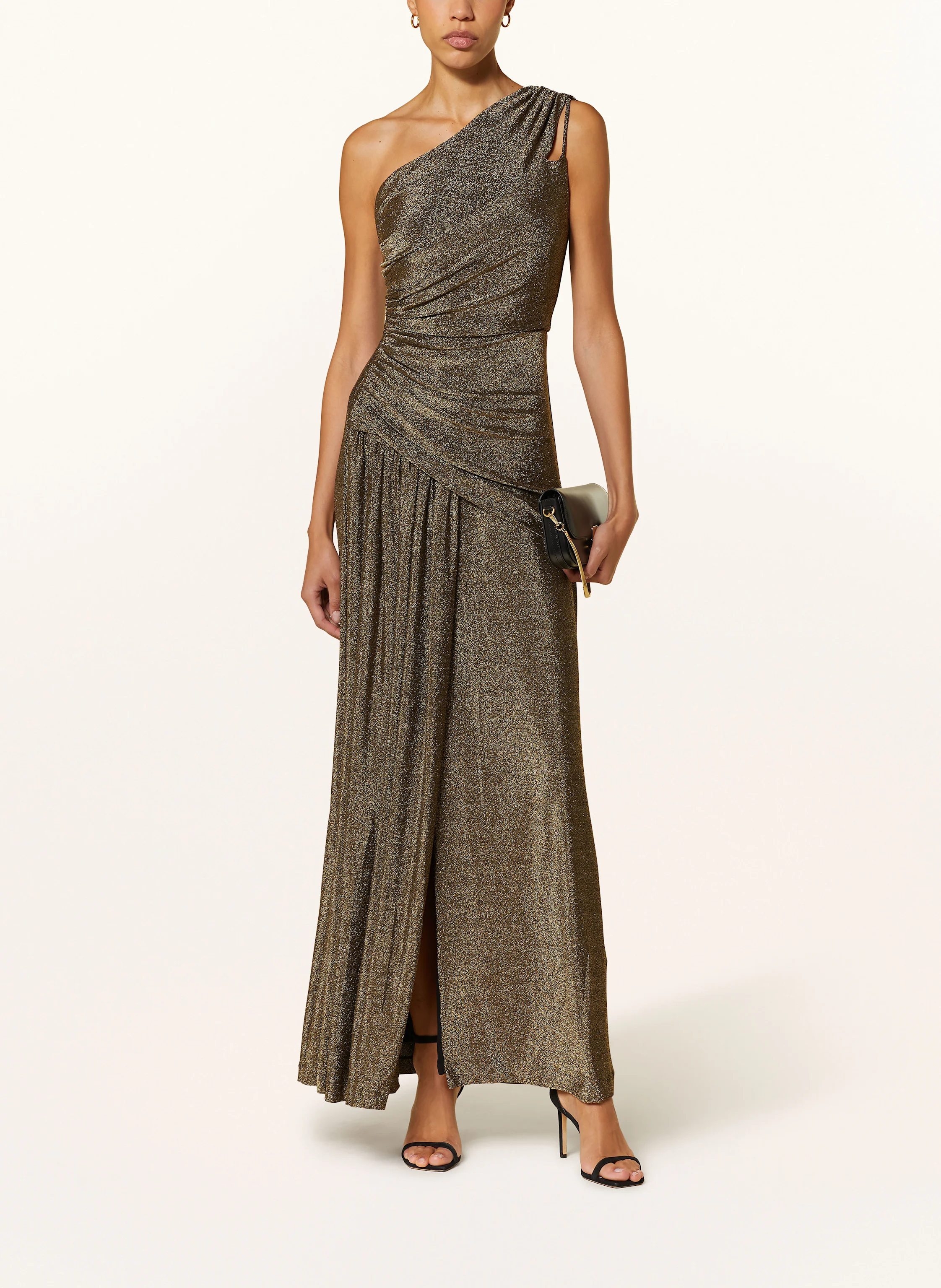 DIANE VON FURSTENBERG One-Shoulder-Kleid RAFAEL mit Glitzergarn