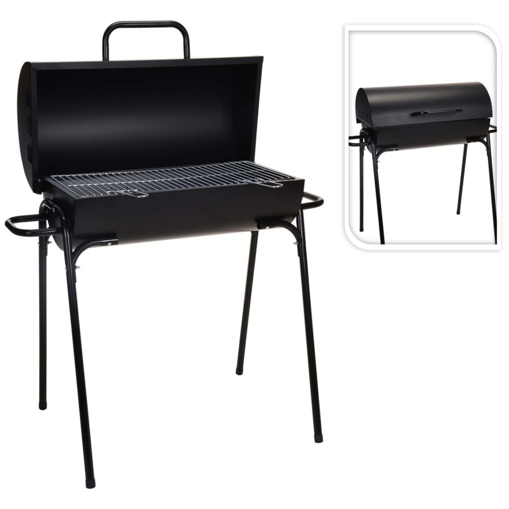 Barbecue au charbon en forme de cylindre diamètre 33 cm
