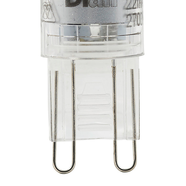 Lot 2 ampoules LED Capsule G9 300lm 2.6W = 28W Ø1.5cm Diall blanc neutre
