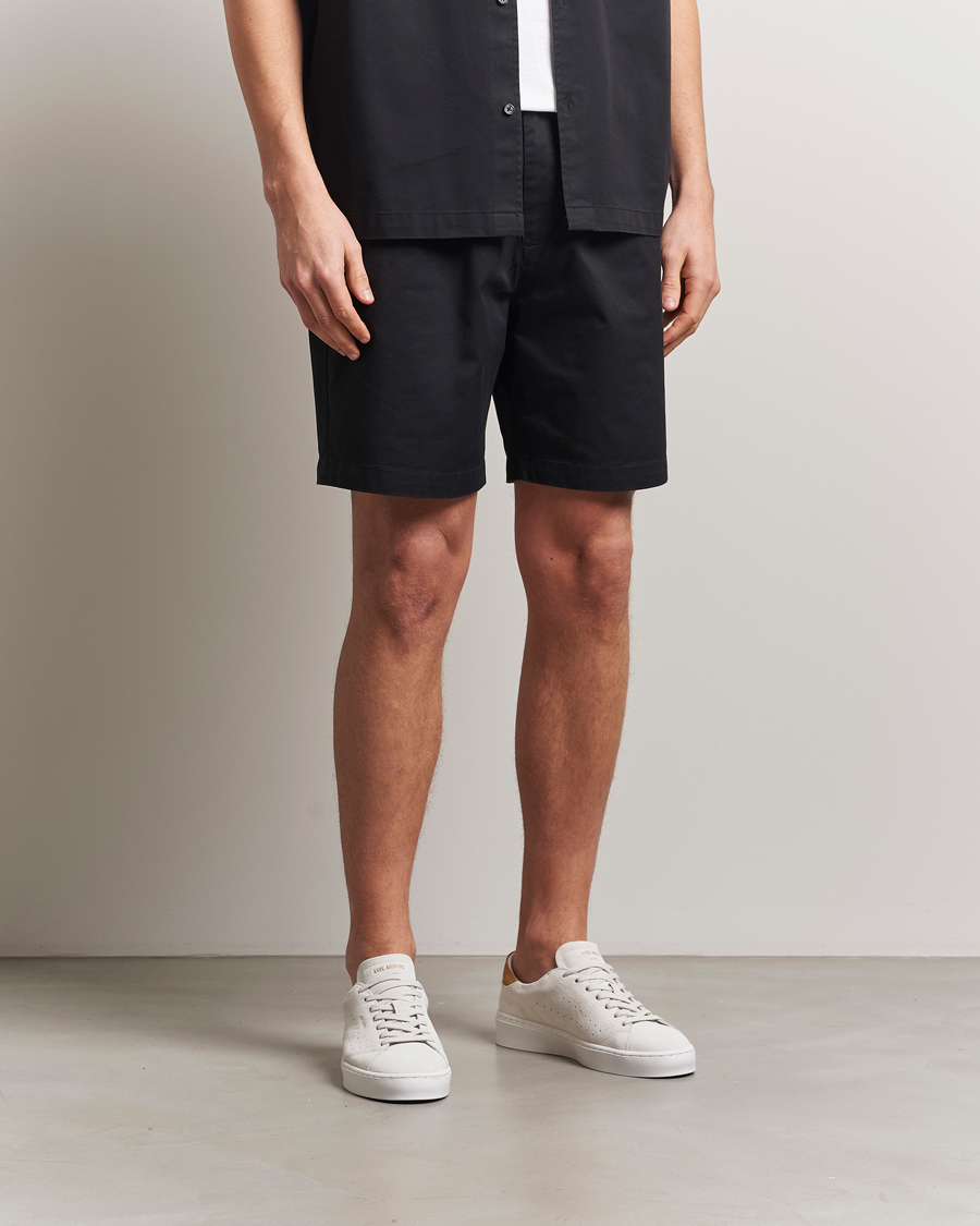Axel Arigato Stitch Embroidered Shorts Black