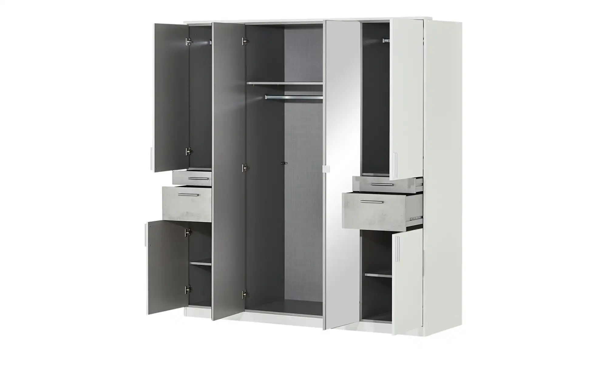 Kleiderschrank, 6-türig Stafford