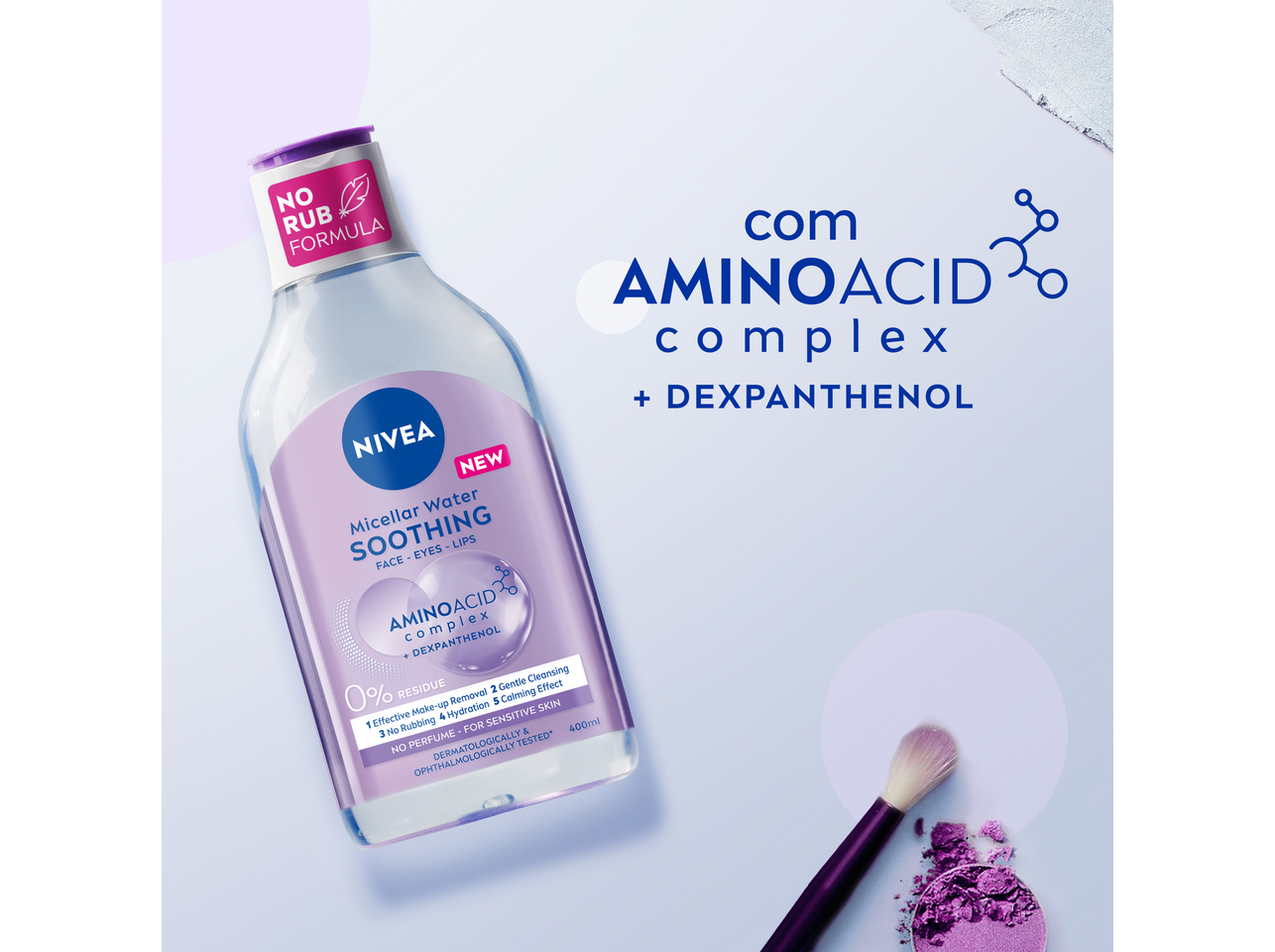 ÁGUA MICELAR DE ROSTO PARA PELE SENSÍVEL MICELLAIR SKIN BREATHE NIVEA 400 ML
