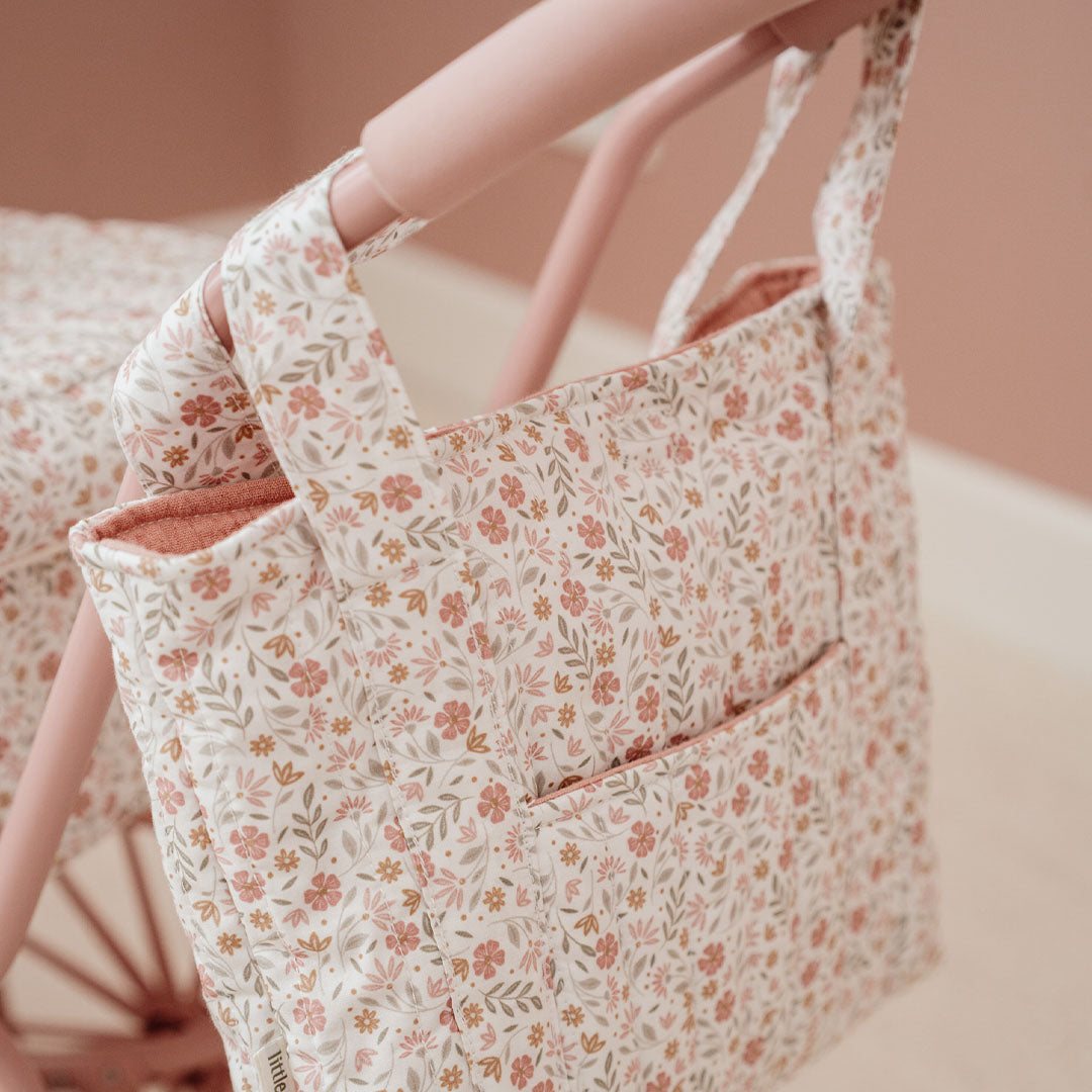 little dutch poppenluiertas - soft flowers - 4-delig