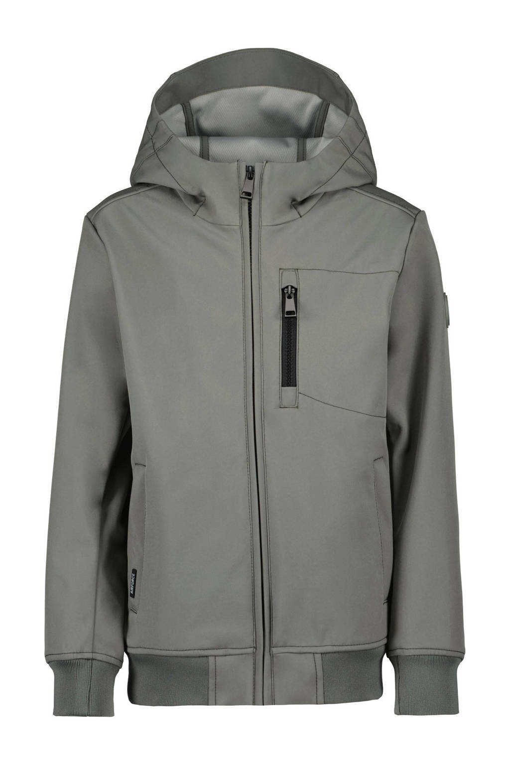 Airforce softshell jas zomer grijs