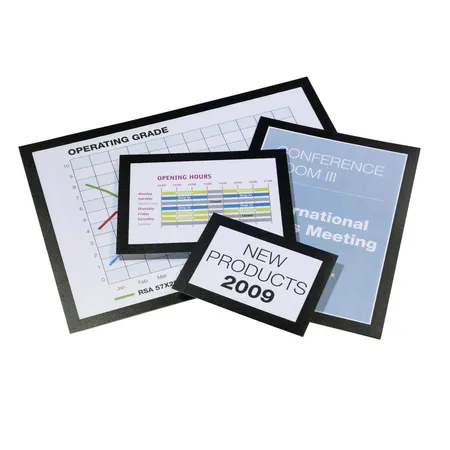 Durable 487207 selbstklebender Informationsrahmen Magaframe A4, blau