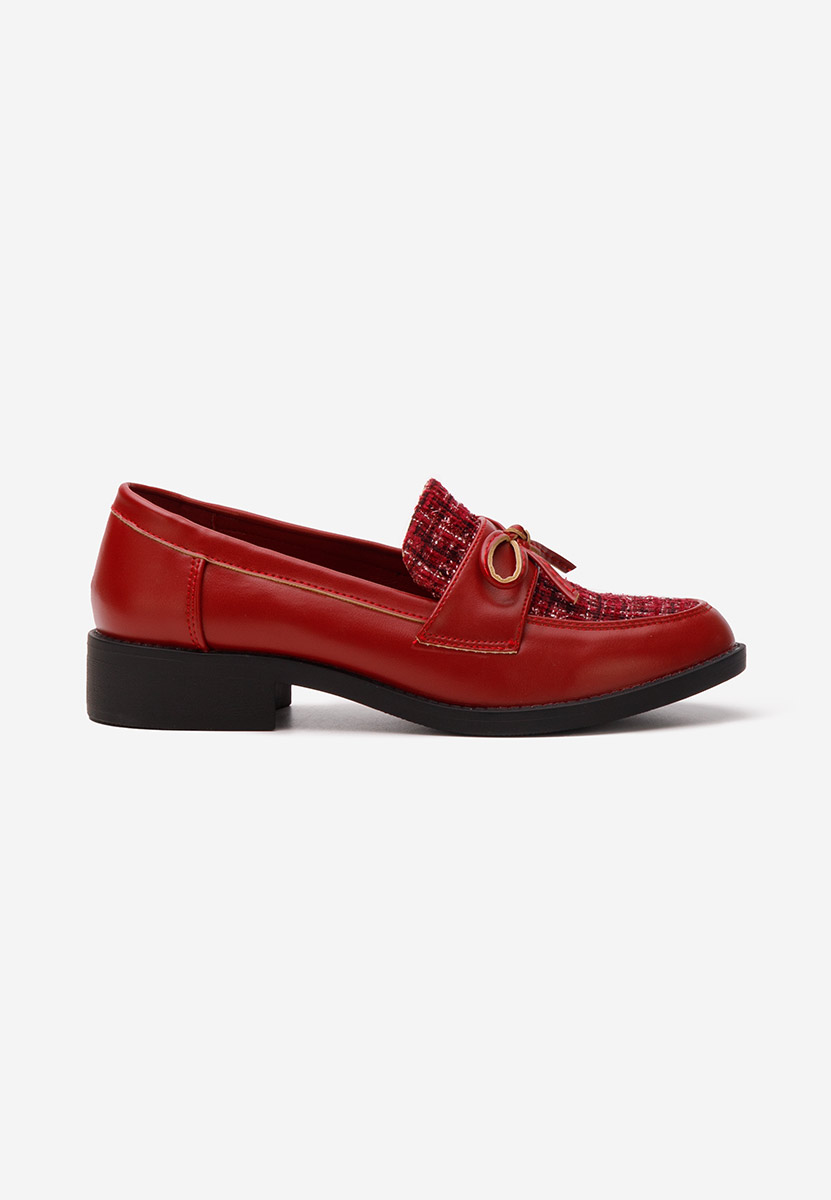Mocassins femme bordeaux Aliera
