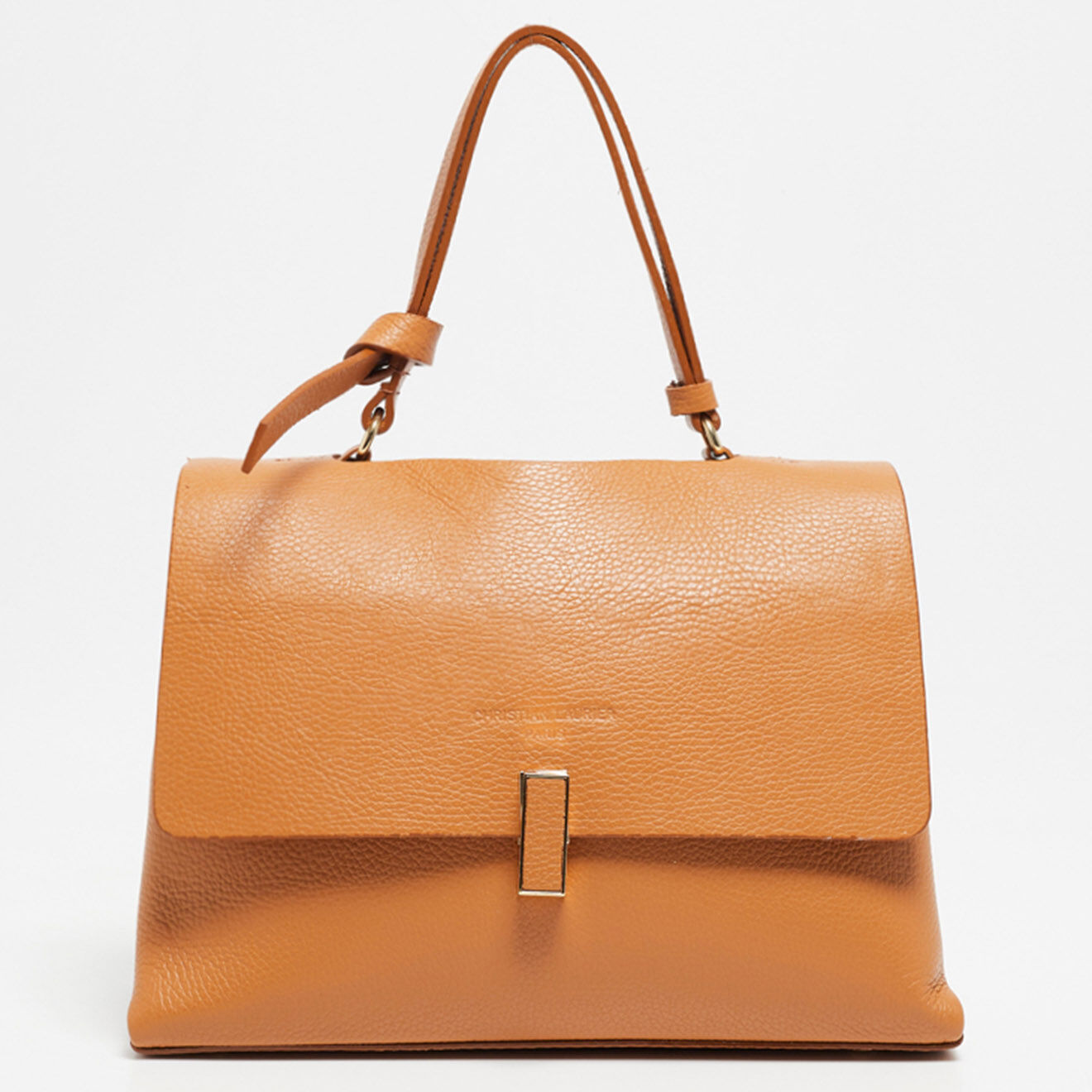 Christian Laurier Sac à main en Cuir Eva camel - 31x23x12 cm